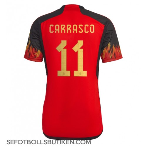 Belgien Yannick Carrasco #11 Replika Hemma matchkläder VM 2022 Korta ärmar